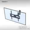 32-65" Single Pendulum Small Base TV Stand Tmxd-103 Bearing 35KG / VESE400*400 / Up and Down -10~10 view 4
