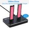 M.2 Duplicator, RIITOP Dual NVMe Docking Station for 2X M.2 NVMe SSD to USB C Reader [Offline Cloner] view 2