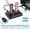 M.2 Duplicator, RIITOP Dual NVMe Docking Station for 2X M.2 NVMe SSD to USB C Reader [Offline Cloner] view 4