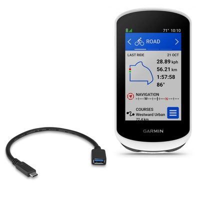 BoxWave Cable Compatible with Garmin Edge Explore 2 - USB Expansion Adapter, Add USB Connected Hardware to Your Phone
