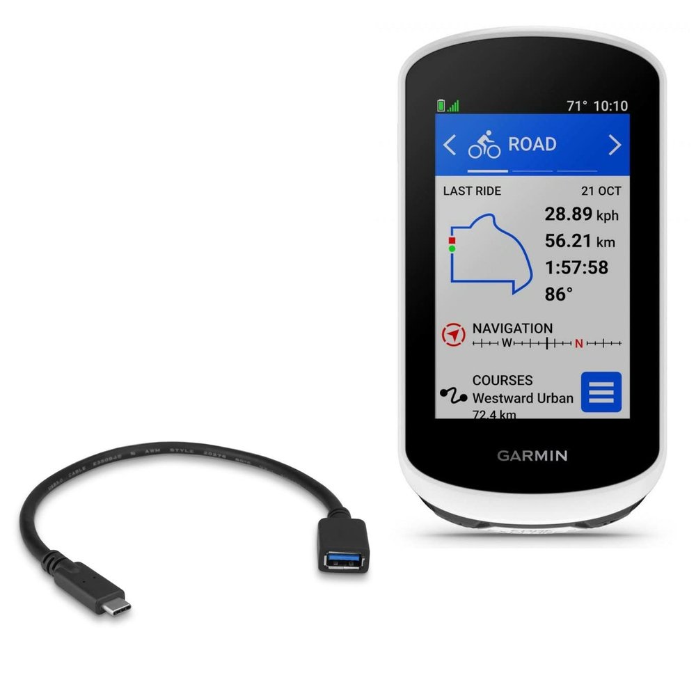 BoxWave Cable Compatible with Garmin Edge Explore 2 - USB Expansion Adapter, Add USB Connected Hardware to Your Phone