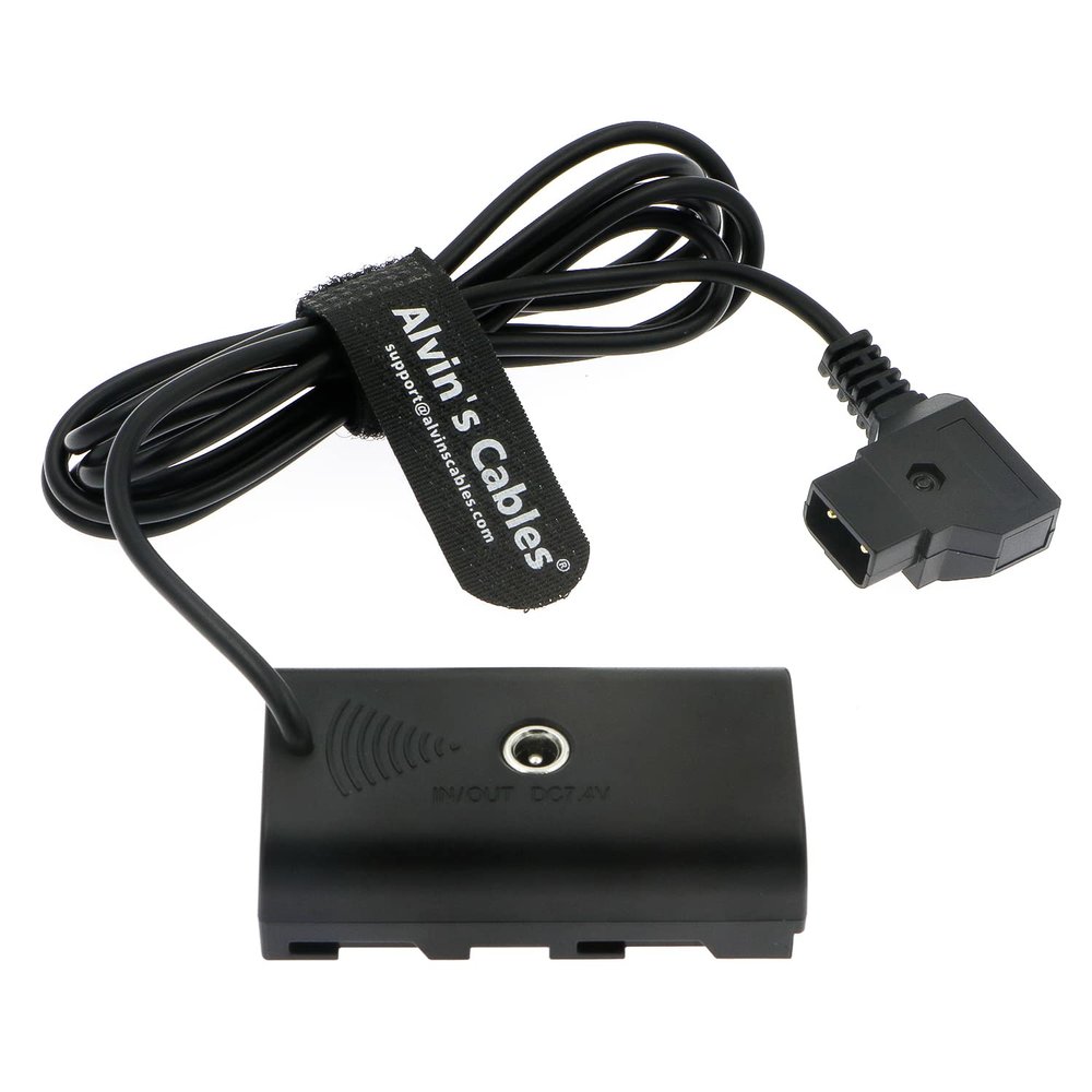 Alvin's Cables D-tap to F550 Dummy Battery Power Cable for Sony NP-F550| F770| F570| F970 Atomos Ninja V Monitor 1.5M