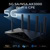 Cudy New 5G NR SA NSA AX3000 WiFi 6 CPE Router, AX3000 Dual SIM 5G Cellular Router, Qualcomm IPQ5018, SDX62, MU-MIMO, Detachable Antennas, Band Lock, VPN, Zerotier, Cloudflare, P5 view 2