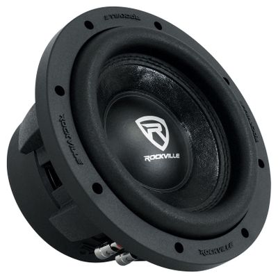Rockville W8K6D2 V2 1400W Peak / 350W RMS 8-Inch Car Subwoofer Dual 4-Ohm, High-Power Audio, Deep Bass Response, Durable Build, for Car Audio Enthusiasts