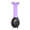 20MM Silicone Nurse Watch Fob Compatible with Garmin Venu/Venu 2 Plus/Vivoactive 3/Venu Sq/Venu Sq Music Watch Band with Pin-On Brooch Bands for Garmin Venu Band for Nurse Doctors (Yellow/Purple/Teal) view 3