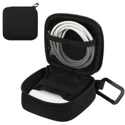 CaSZLUTION Travel Carrying Charger Storage Case Small Electronic Organizer Bag Compatible with MacBook MagSafe Power Adapter, Portable Pouch for Laptop Accessories, USB Drives, Gadgets, Tech Gear