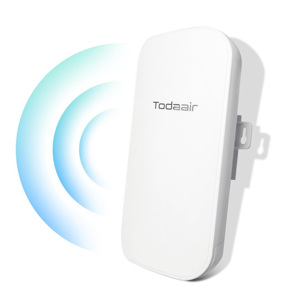 TODAAIR AC1200 Outdoor WiFi ExtenderIP65 WeatherproofWiFi Booster and Signal AmplifierUp to 1200Mbps Dual Band WiFi Repeater Covers Up to Least 3440 Sq. ft and 30 Devices