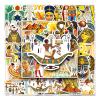 50 Pcs Ancient Egypt Stickers Waterproof Aesthetic Lost Civilizations Pyramid Sphinx Pharaoh Stickers for Water Bottles Laptop Luggage Car Skateboard,Waterproof Vinyl Sticker for Kids Boys Girls view 1