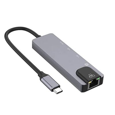pickyegg.com Multi-Function Type-c Hub USB-C to 4K HDMI USB3.0 LAN Ethernet Docking Station
