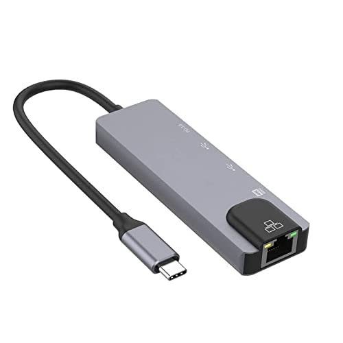 pickyegg.com Multi-Function Type-c Hub USB-C to 4K HDMI USB3.0 LAN Ethernet Docking Station