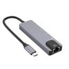 pickyegg.com Multi-Function Type-c Hub USB-C to 4K HDMI USB3.0 LAN Ethernet Docking Station view 1
