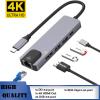 pickyegg.com Multi-Function Type-c Hub USB-C to 4K HDMI USB3.0 LAN Ethernet Docking Station view 2