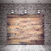 10x6.5ft 3D Brown Gradient Wood Backdrop Photography Retro Wood Wall Background for Baby Birthday Party Soft backdrops view 1