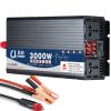 3000W 4000W 5000W Power Inverter 12V 24V 48V 60V to 110V 220V DC to AC Voltage Converters Solar Transformer with LCD Display and Dual AC Outlets,for Car Truck Boat RV Solar System,3000W-12Vto220V view 1