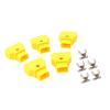 Alvins Dtap-Connector for V-Mount Gold-Mount Battery D-Tap P-Tap Male Plug for Camera Monitor Photography Power-Cable Yellow 5Pcs view 1