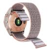 Abanen Hook and Loop Quick Dry 20mm Watch Band for Garmin Fenix 8 43mm / epix Pro 42mm / Fenix 7S/6S/5S, Woven Nylon Ultralight Sport Wristband Strap for Instinct 2S / Instinct E 40mm (Pink) view 1
