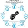 HISPD AC in Power Cord Outlet Socket Cable Plug Lead for Elo ET1715L-NS-PB-R ET1715L-PB-R BEI-1529L LCD view 2