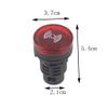 AD16-22SM 22mm Flash Signal Light LED Active Buzzer Beep Alarm Indicator (110,30MM red) view 2