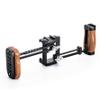 LEOFOTO PH-01 Smartphone Cage Kit Arca/RRS Compatible Inc Cold Shoe & Wooden Hand Grips Ideal for Video view 1