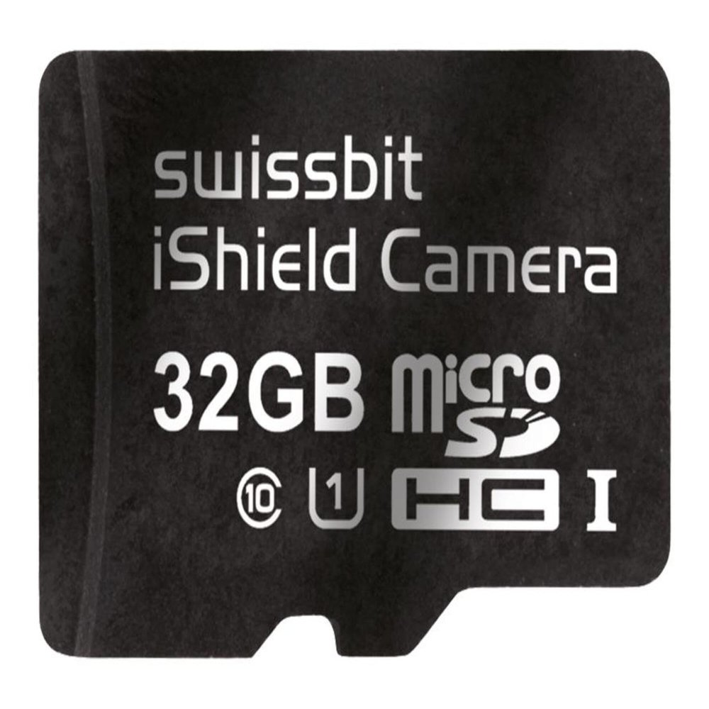 Swissbit SFSD032GN3PM1TO-I-HG-010-SW3, Memory Cards Secure microSD Card (self-encrypting), PS-45u iShield Camera, 32 GB, MLC Flash, -40 C to +85 C