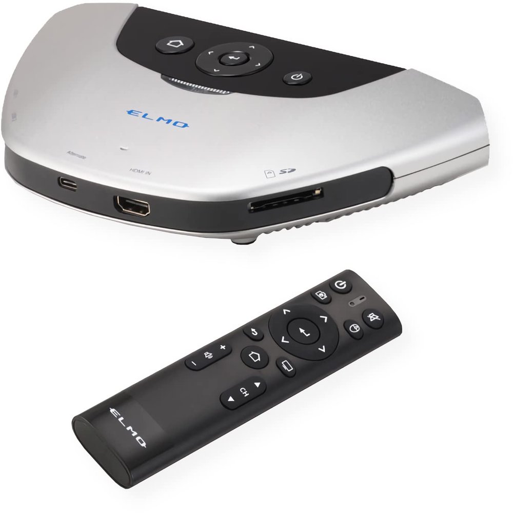 Elmo 2800 Model HS-2 Wireless Presentation System, Built-in Annotation Tool, Wireless Screen Sharing, 4K Output, Integrated Web Browser, 4-Source Split Screen, Compatible with Most Major OS