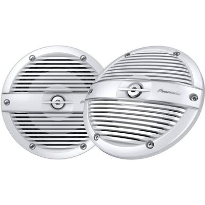 Pioneer TS-ME650FC 6-1/2" 2-Way Marine Speakers (White Classic grilles) (Renewed)
