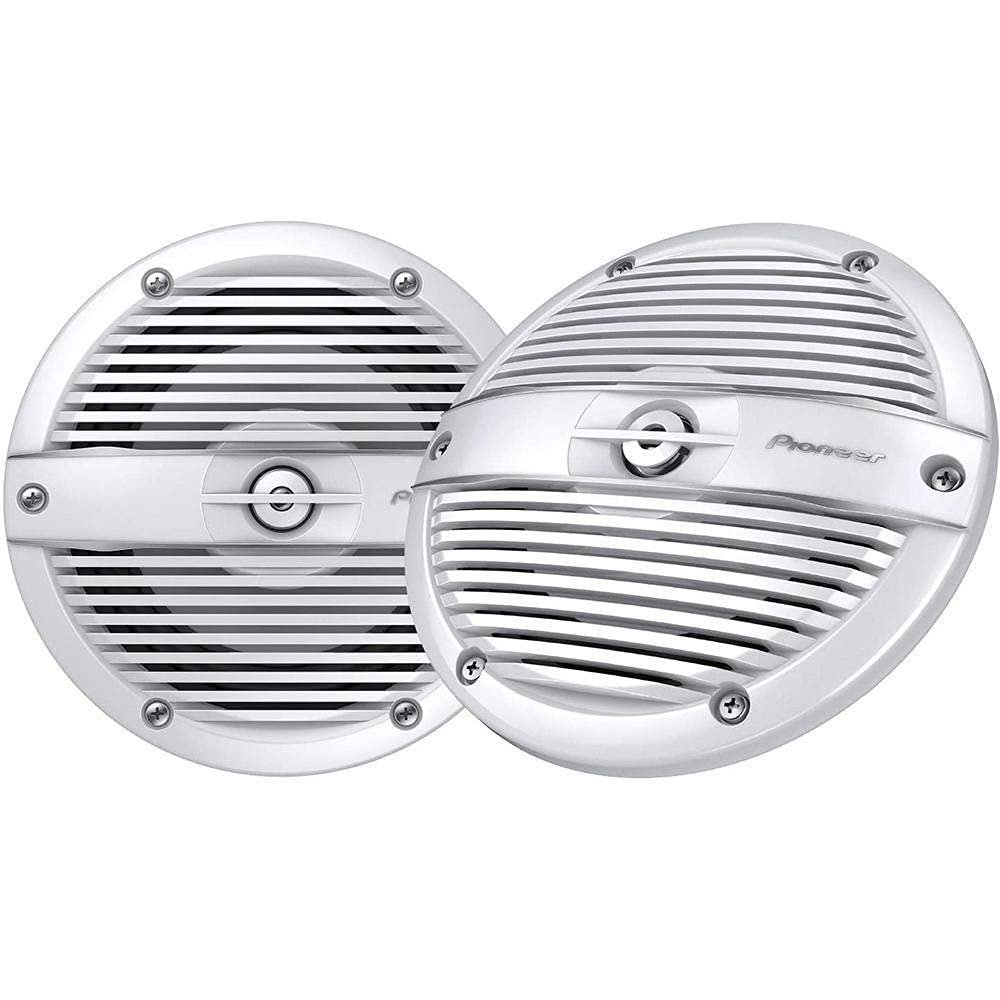 Pioneer TS-ME650FC 6-1/2" 2-Way Marine Speakers (White Classic grilles) (Renewed)