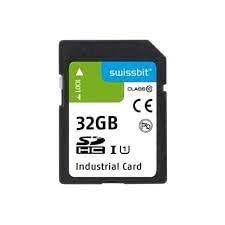 Swissbit SFSD032GL1AM1MT-E-6F-21P-STD, Memory Cards Industrial SD Card, S-58, 32 GB, 3D PSLC Flash, -25 C to +85 C