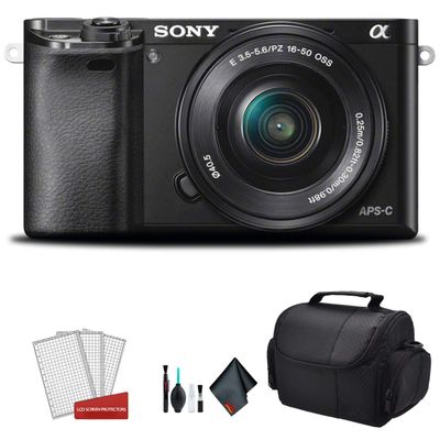 Sony Alpha a6400 Mirrorless Digital Camera with 16-50mm Lens Kit (Renewed)