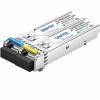 QINIYEK 4 Pairs of 1.25G SFP BIDI Module, 1000Base-BIDI WDM Transceiver, Tx1310/Rx1550nm for Cisco GLC-BX-20U, Cisco GLC-BX-20D, Ubiquiti, Mikrotik, D-Link, Supermicro, Netgear .(SMF,20km,DDM) view 2