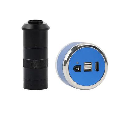 1080P HDMI Digital Industrial Video Microscope Measurement Electronic Magnifier Camera & 100X C-Mount Lens