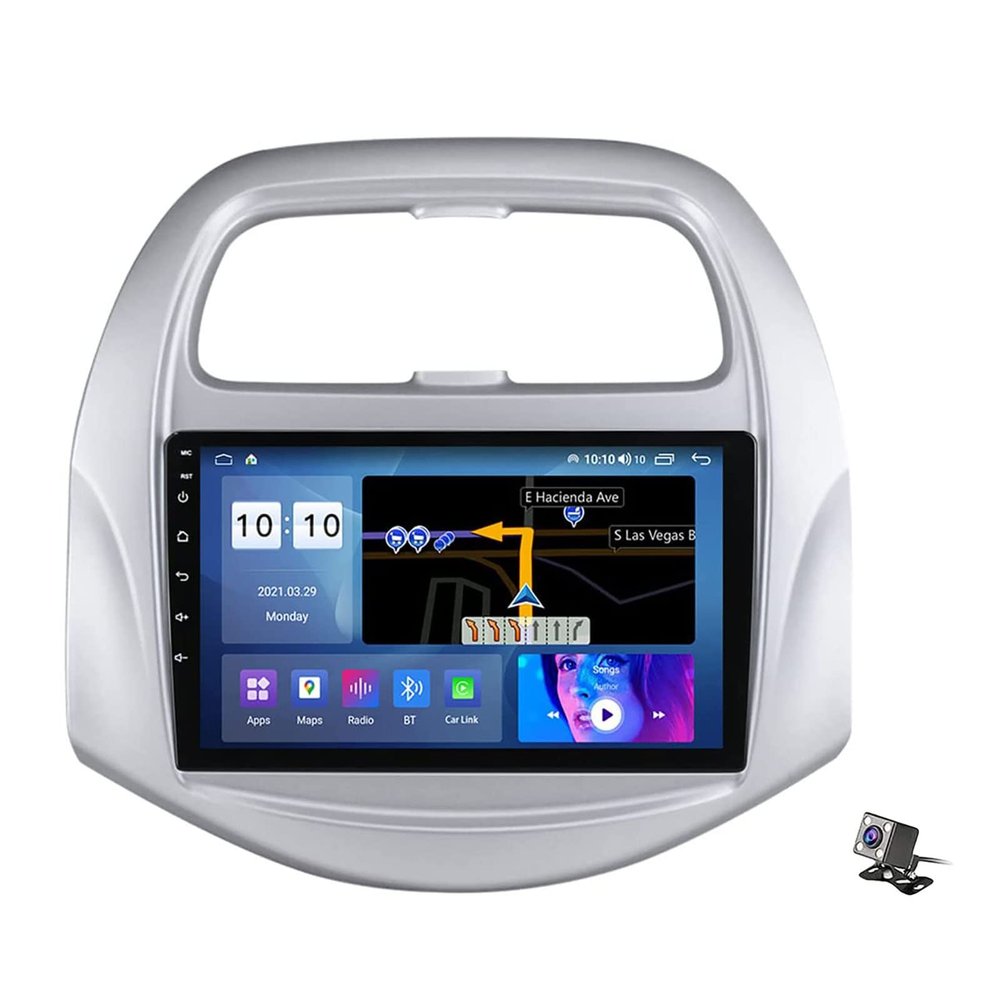 Android 11.0 Autoradio Car Navigation Stereo GPS for Chevrolet Spark Beat 2018-2020 with 9" IPS Touch Screen 2 DIN Bluetooth RDS FM Video Receiver Player Support SWC DSP USB
