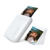 Liene 2x3 Photo Printer, Mini Picture Printer w/ 10 Zink Adhesive Paper, Bluetooth 5.0, Compatible w/iOS & Android, Portable Color Mono Instant Sticker Printer for iPhone, Smartphone, Pearl White view 1