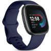 Odbeai Compatible with Fitbit Sense&Sense2 Bands/Versa 3&4 Bands Women Men,Soft Replacement Wristbands Sport Band Strap Accessories for Versa 3&4/Sense&Sense2 SmartWatch(Small, Navy Blue) view 1