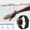 Odbeai Compatible with Fitbit Versa 4 Bands/Versa 3 Band & Fit bit Sense 2 Bands/Sense Band for Women Men,Soft Replacement Wristbands Sport Strap Accessories for Fit bit Smart Watch (Large, Black) view 3