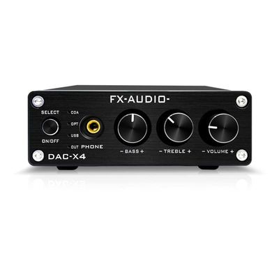 Q-BAIHE DAC-X4 Headphone AMP Desktop Amplifier Decoder MAX97220 with 5V 1A Power Supply