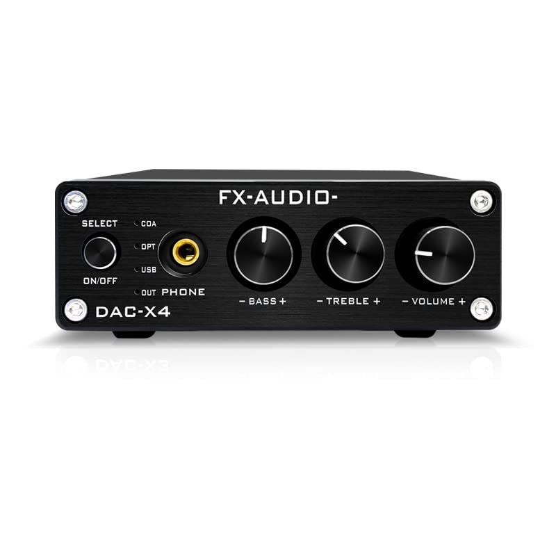 Q-BAIHE DAC-X4 Headphone AMP Desktop Amplifier Decoder MAX97220 with 5V 1A Power Supply