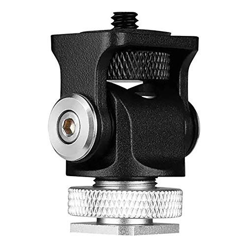 Hbaebdoo Hot Shoe Mount Flash Holder 1/4 Inch Screw Bracket Tripod for Flash Accessories