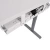 Cable Management Under Desk Tray for Home Office Desk, Metal Raceway Wires Cable Management Tray Tidy Organizer (White) view 1