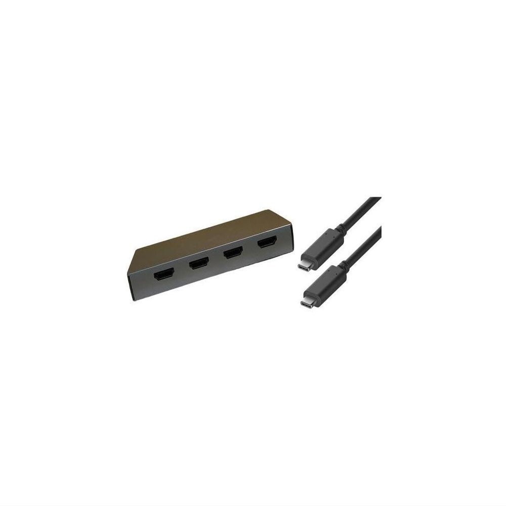 6-in-1 USB-C Hub with 4 HDMI Ports by 4XEM