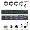 USB 3.0 Switch Selector 4 Port,MLEEDA KVM Switcher 4 Computers Sharing 4 USB Devices,USB Peripheral Switcher for Keyboard Mouse Printer Scanner,with Wired Remote Button and 4 USB 3.0 Cable view 3