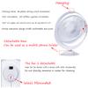 Kiven Small Personal USB Desk Fan - Portable Fans with IR Sensor, Quiet Operation and 360Air Supply,Adjustable Angle Bedside Table Fan for Office,Bedroom,pets fan,Car Outdoor Travel(White) view 4