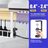 Under Desk Cable Management Tray, Xpatee Upgraded Wire Management No Drill No Screws, Cable Tray with Clamp for Wire Organizers, Computer Cord Rack for Office, Home - No Damage to Desk White view 4