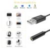 Cubilux USB to 3.5mm Jack Audio Adapter,USB A to AUX Cable with TRRS 4-Pole Adapter,External Stereo Sound Card Compatible with PS5 PS4, Windows Linux Laptop PC Computer Raspberry Pi, 4 FT view 4