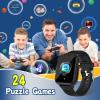 Sedzofan Smart Watch for Kids with 24 Puzzle Games HD Touch Screen Camera Music Player Pedometer Alarm Clock Calculator Flashlight 12/24 hr Kids Watches Gift for 4-12 Year Old Boys Toys for Kid view 4