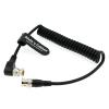 Alvin's Cables Blackmagic BNC Male RG179 Flexible Coaxial Cable for BMCC Video Camera Straight to Right Angle view 1