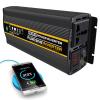 FONOBO 2000W/2600W Power Inverter 12/24V Dc to 110/220V Ac Converter with Ac Outlets&with Car Cigarette Lighter, for Car/Truck,2600W/12V-110V view 1