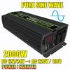 FONOBO Pure Sine Wave Inverter 2000W/2600W Power Inverter Dc 12/24V to 110/220V Ac Car Converter, with LCD Display, for Truck/Rv,2000W/12V-110V view 2