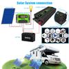 FONOBO Pure Sine Wave Inverter 2000W/2600W Power Inverter Dc 12/24V to 110/220V Ac Car Converter, with LCD Display, for Truck/Rv,2000W/12V-110V view 3