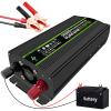 FONOBO Pure Sine Wave Inverter 2000W/2600W Inverter 12/24V to 110/220V Dc to Ac with LCD Display&Ac Sockets for Car Truck Solar Power,2000W/12V-110V view 1